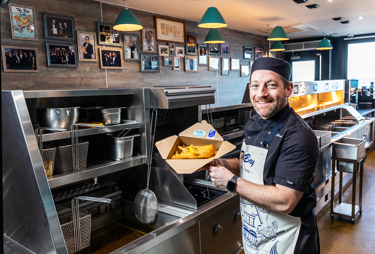 The Bay Fish and Chips after the revamp.Picture Simon Price/Firstpix The Bay KFE frying range