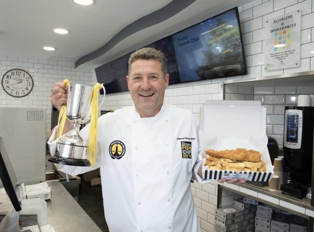 Geoff Whitehead, owner, Whiteheads Fish & Chips
